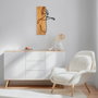 Wallity MA-295 Accesorio de Pared de Madera y Metal Nogal y Negro